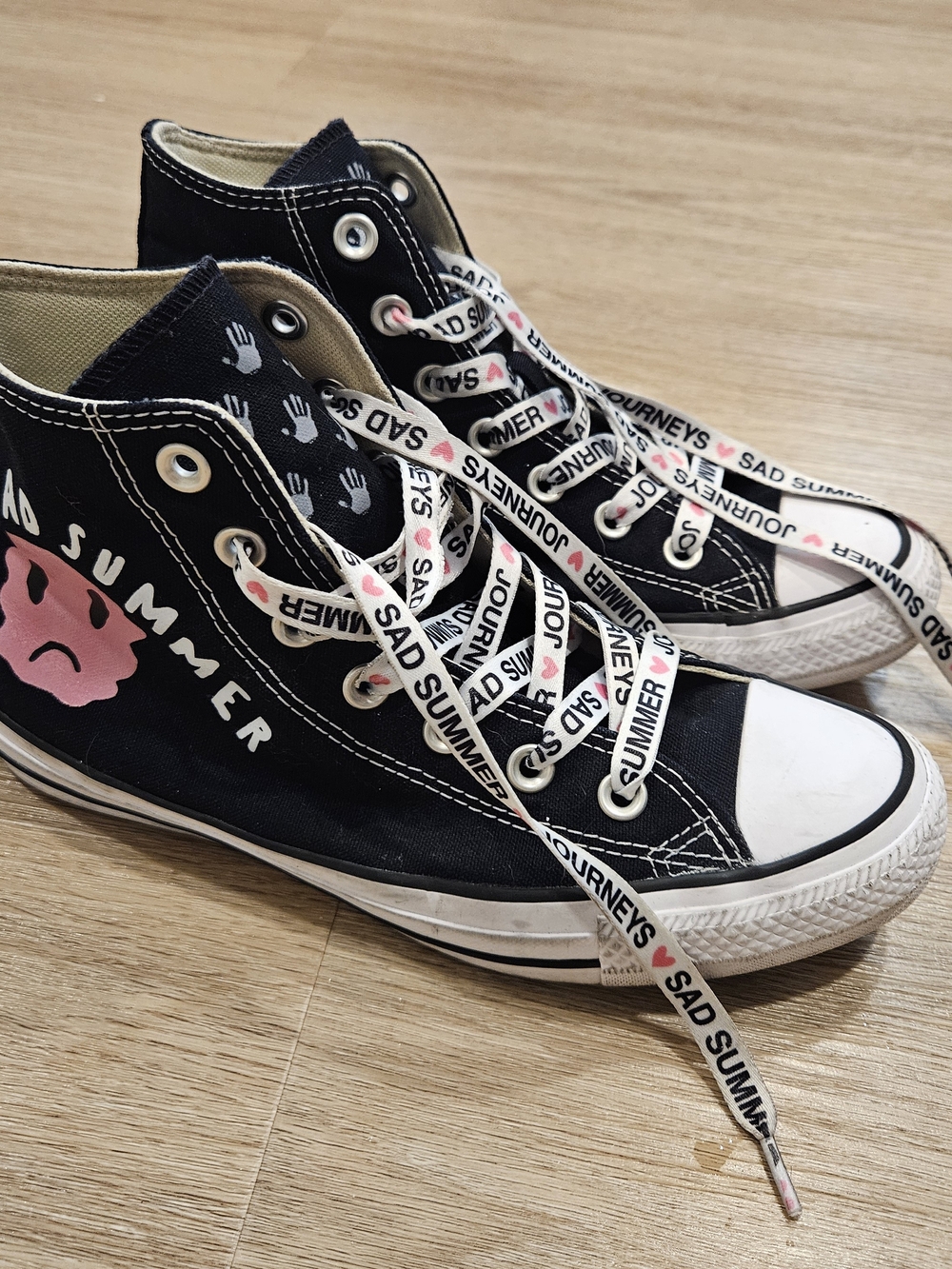 Converse Chuck Taylor All Star High Sad Summer Fest Journeys Black Sneaker 7W 5M